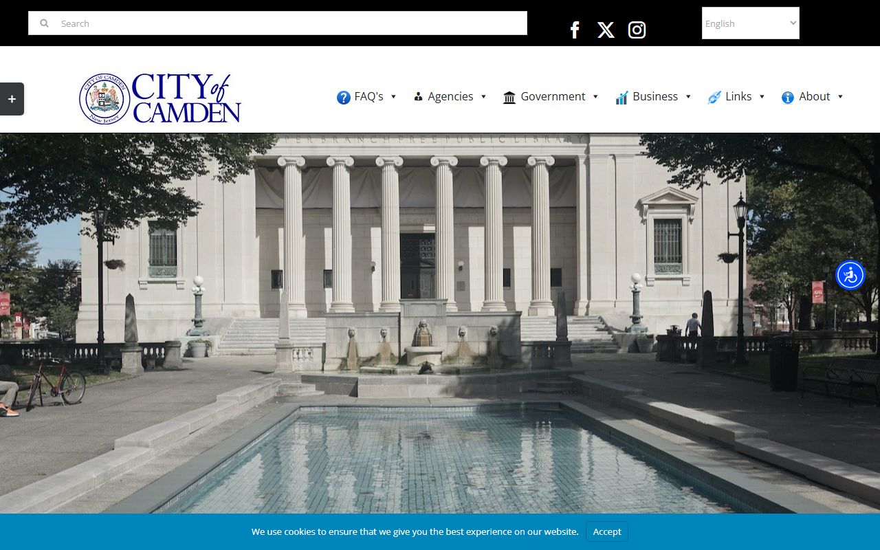 Camden City Clerk website for OPRA requests and criminal court records