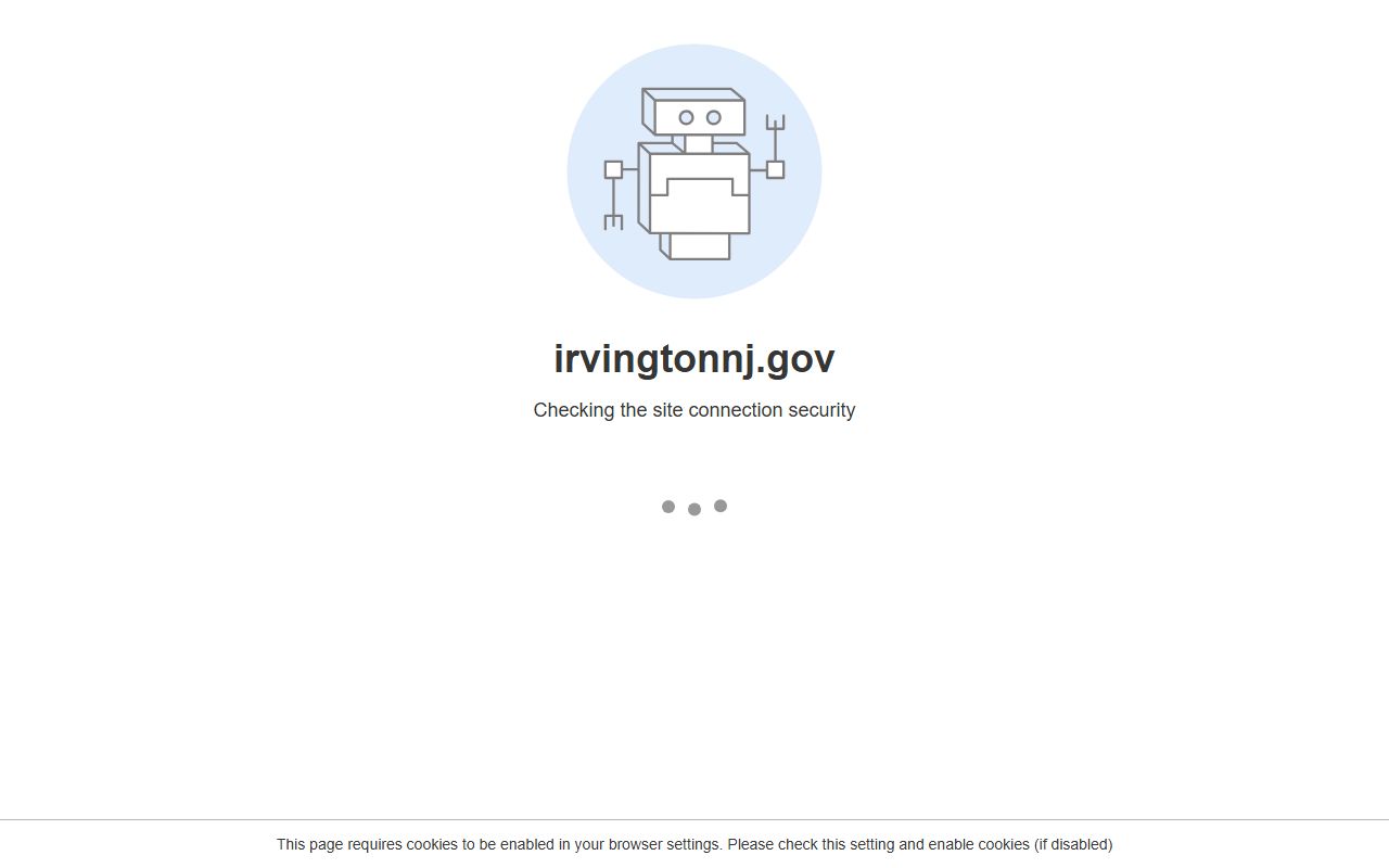 Irvington Township municipal clerk page showing OPRA request information for criminal court records