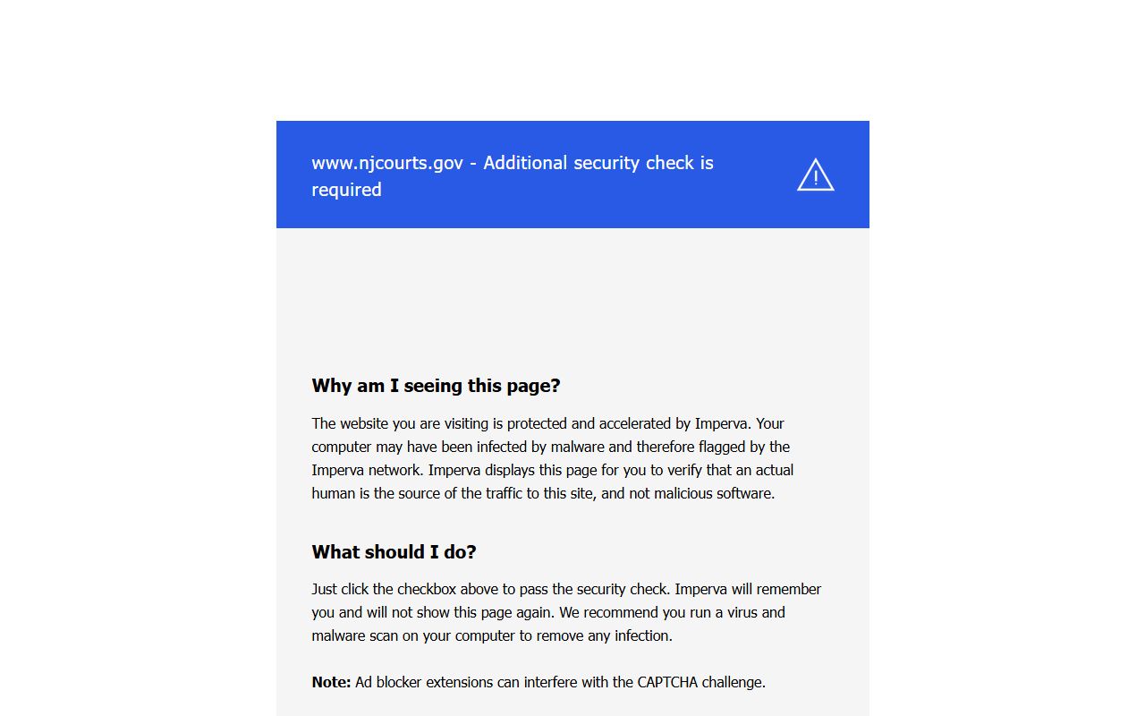 NJ Courts Passaic Vicinage page for Passaic County criminal court records